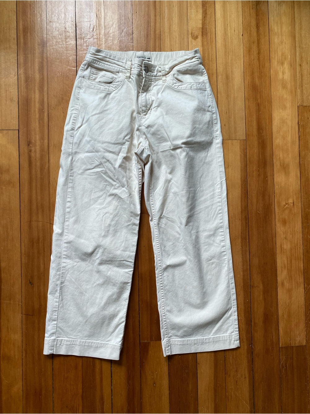 Toad&Co Cream High-Rise Casual Pants